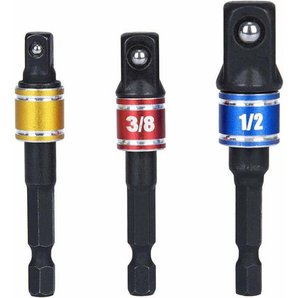 Socket Adapter 1/2 3/8 1/4 Hexagon Drill Bits Adapter Set Nut Wrench Reducer Socket Adaptor Converter Ratchet Wrench.