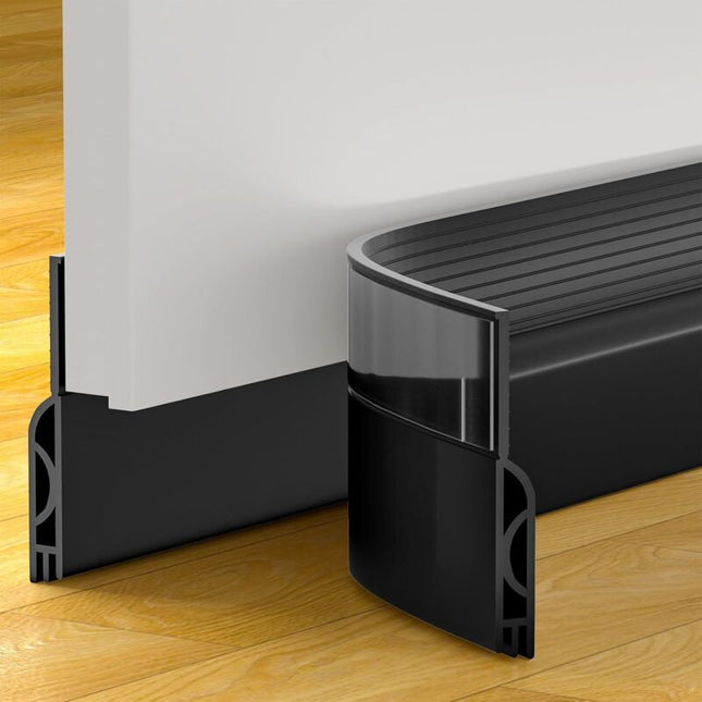 Insulated Door Bottom 100 Cm, Self-Adhesive Door Draught Excluder, Silicone Door Bottom Anti Cold Thermal Insulation.