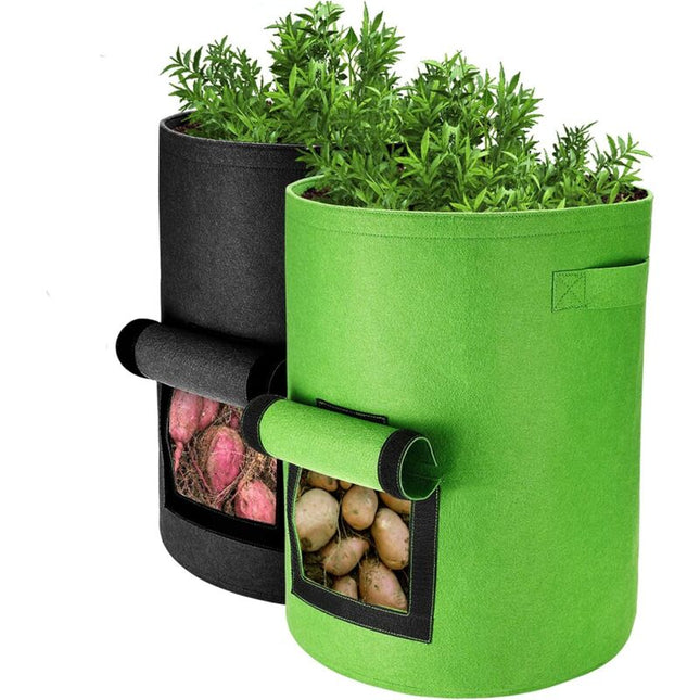 Potato Grow Bags, 2 pcs 40L/10 Gallon Vegetable Bag, Non-Woven Fabric Planting Bag With Window, Garden Vegetable Bag.