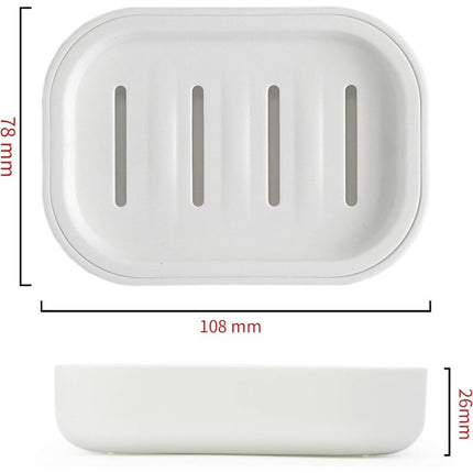 Bathroom Soap Dishes. Strong Drainage. Keep Soap Dry. Easy To Clean Soap Holder (White).
