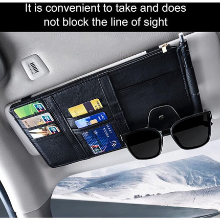 Car Interior Pocket Car Sun Visor Organizer Car Sun Visor Storage Car Sun Visor Clip Organizer Used For Credit Cards.