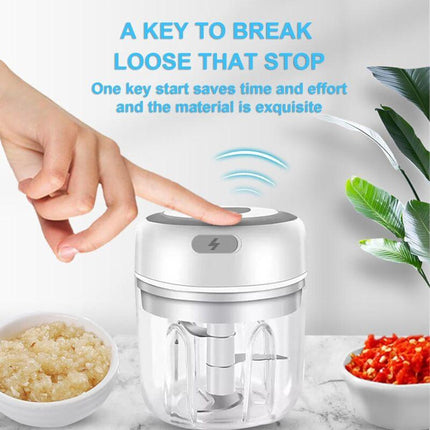 Cordless Electric Food Chopper, Mini Food Processor, 250Ml, Easy To Clean And Replace, Durable Electric Blender For.