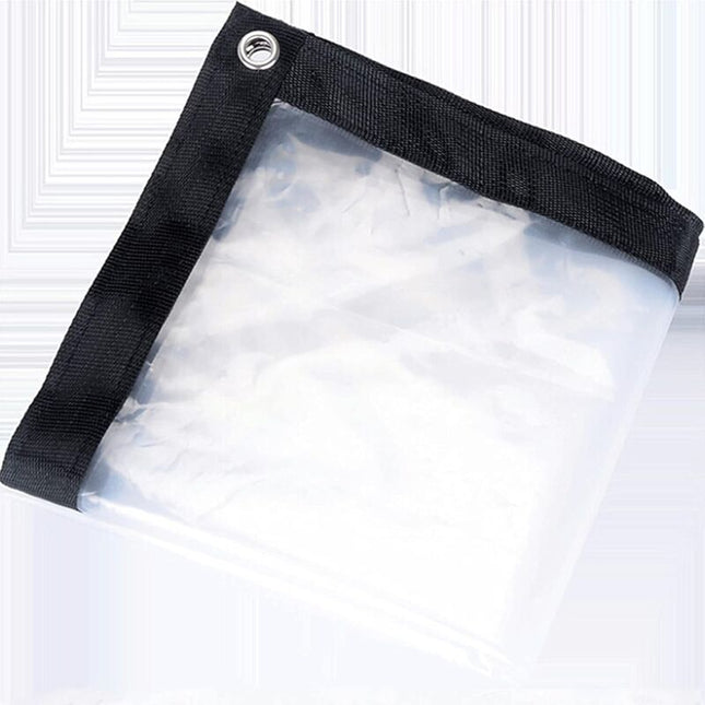 Waterproof Clear Tarp With Eyelets - 2 X 2 M - Foldable And Weatherproof Tarpaulin - ROpe Included.