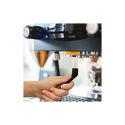 3 Pack Espresso Machine Accessories - Black Cleaning Brushes And Coffee Decorating Brush.