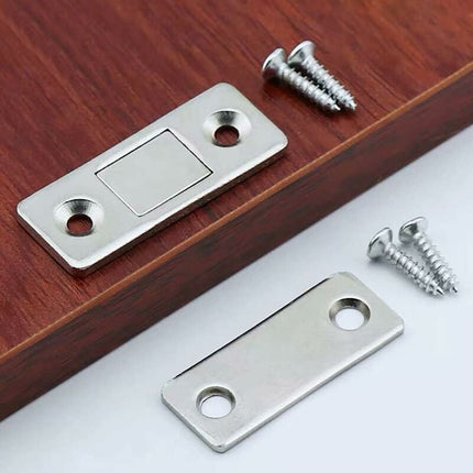 4/8 Pack Adhesive Magnetic Cabinet Door Catches Stainless Steel Kitchen Magnetic Catch For Cupboard Magnetic Closure.