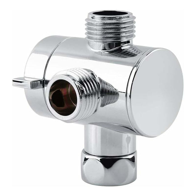3 Way Multi-Function Shower Faucet Diverter Shower Head Adapter For Shower Arm Kitchen Sink G1/2" T-Bar Faucet.