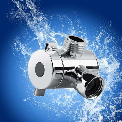 3 Way Multi-Function Shower Faucet Diverter Shower Head Adapter For Shower Arm Kitchen Sink G1/2" T-Bar Faucet.