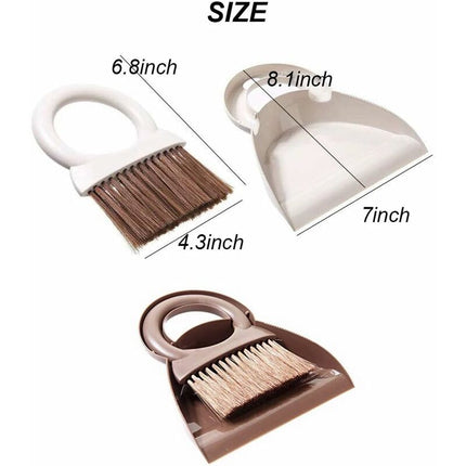 Dustpan And Brush Set Multifunctional Cleaning Tool Mini Sweeper With ROund Handle Dustpan Dustpan For Home Kitchen.