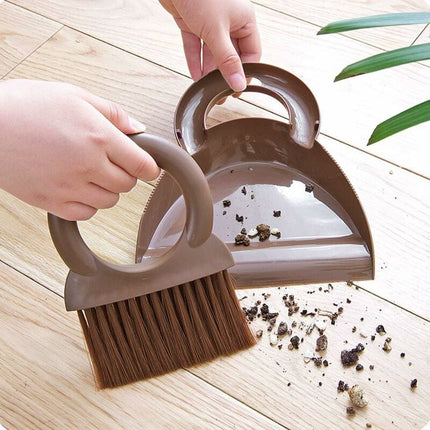 Dustpan And Brush Set Multifunctional Cleaning Tool Mini Sweeper With ROund Handle Dustpan Dustpan For Home Kitchen.