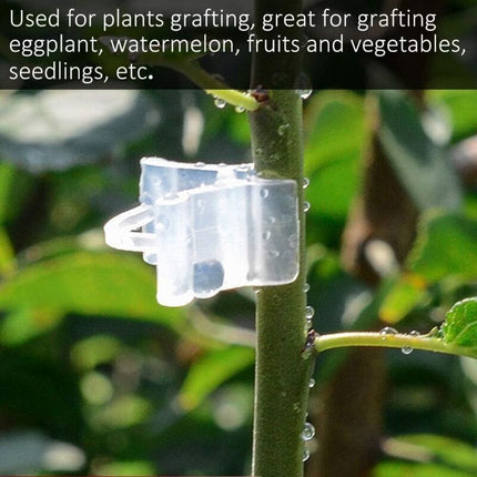 Gardening Grafting Clips 100 pcs Plastic Grafting Support Garden Clip Vegetable Vine Tomato Fruit Trees Mini Gardening.
