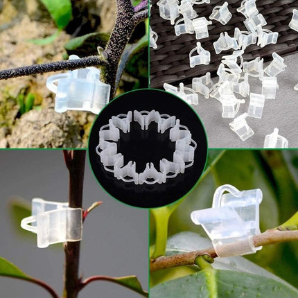 Gardening Grafting Clips 100 pcs Plastic Grafting Support Garden Clip Vegetable Vine Tomato Fruit Trees Mini Gardening.