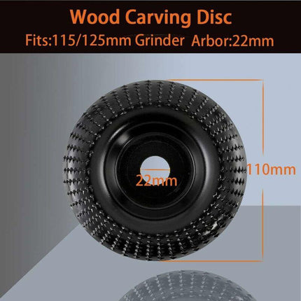 Wood Carving Disc (Ø 110Mmx 22 Mm) Wood Grinding Disc Chainsaw Disc, Tungsten Carbide Wood Grinding, Grinding Discs For.