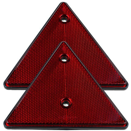 2 pcs Set Screw-On Triangle Trailer Reflectors.