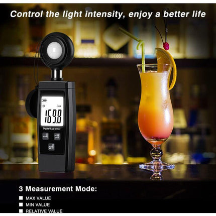 Digital Lux Meter, Practical Plant Exposure, Full With Waves Up To 200,000 Lux, Lux Meter With Maximum/Minimum Values,.