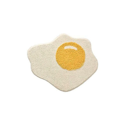 Funny Bathroom Rug Egg Pattern Entryway Kitchen Bedroom Carpet Chic Doormat，70 X 58 Cm.