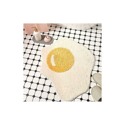 Funny Bathroom Rug Egg Pattern Entryway Kitchen Bedroom Carpet Chic Doormat，70 X 58 Cm.
