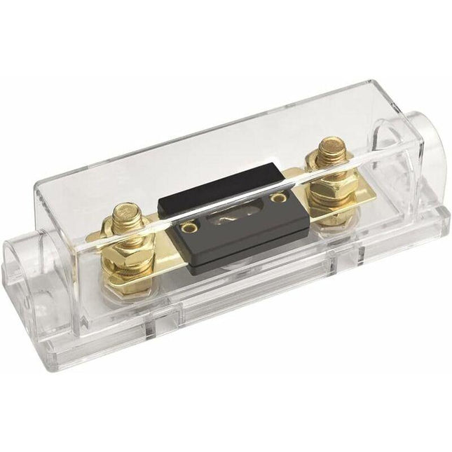 Car Fuse Holder - Audio, Video, Stereo Anl - Gauge 0 2 4 - Input And Output With 250A Anl Fuse.