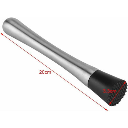 Pc Cocktail Muddler Stainless Steel Bar Stick Mojito Muddler Fruit Mixer Ideal Bartender Tool Barware.
