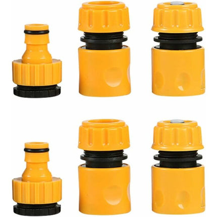 2Pack (6 pcs) Garden Hose Connector Kits With Tap Connectors.