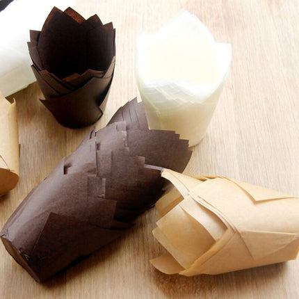 150 pcs Baking Paper Muffin Cups Tulip Baking Paper Cups Cupcakes And Muffins For Wedding Party Birthday 5Cm.