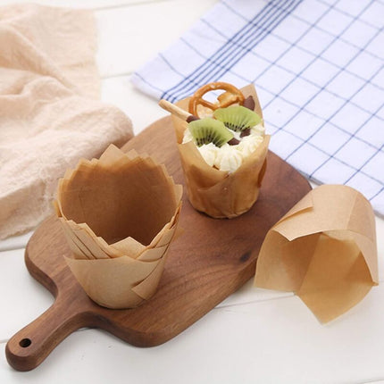 150 pcs Baking Paper Muffin Cups Tulip Baking Paper Cups Cupcakes And Muffins For Wedding Party Birthday 5Cm.
