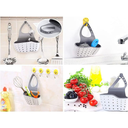 Kitchen Sink Sponge Holder, Hanging Drainer Basket, Hanging Drainer Basket, Sink Storage Shelf, Storage Sponge Holder,.