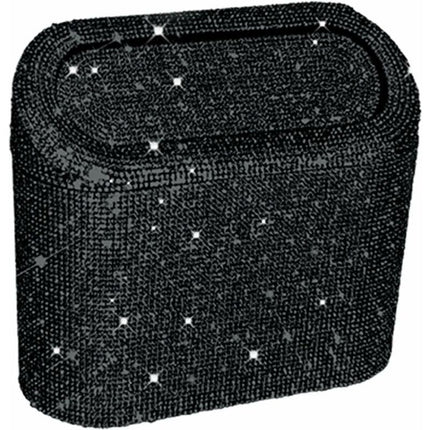 Car-Mounted Diamond-Encrusted Trash Can, Car Storage Bucket, Hanging Car Storage Bag, Creative Diamond-Encrusted Mini.