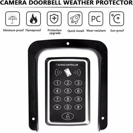 Waterproof Metal Cover For Video Camera, Doorbell, Door Lock, Access Door Knob, Protects Device From Sun And Raindrops,.