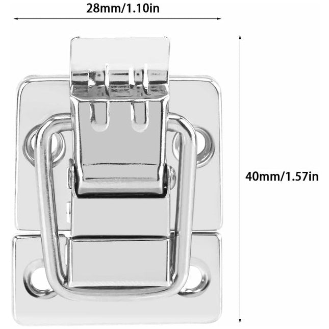 10 pcs Drawer Hardware Clasp Lock For Metal Jewelry Box Suitcase Lock Chests Latch.