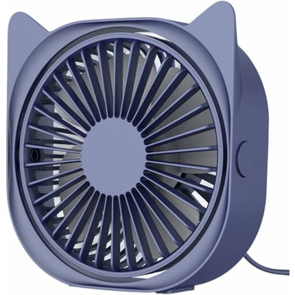 Personal Desk Fans Small Quiet, 3 Wind Speeds, Small Portable Table Fans Fast Cooling For Office, Dorm ROom (Blue).