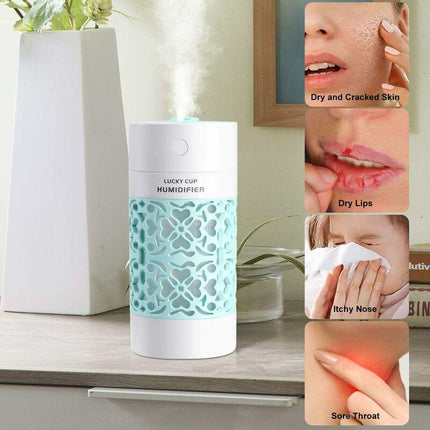 Baby Air Humidifier, 250Ml Mini Air Humidifier, Quiet Humidifier, Waterless Auto Shut-Off Function, Suitable For.