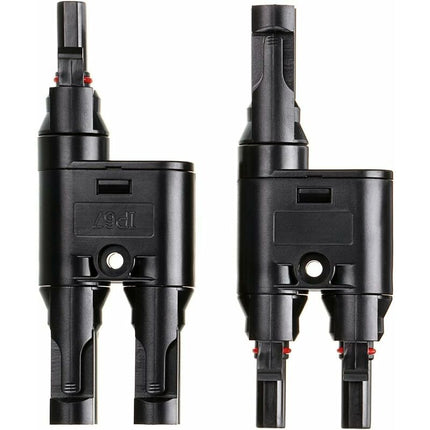 H- 1X Pair Of Solar Panel Connector (1 To 2 Branches), Mc4 Durable And Saving For Family.
