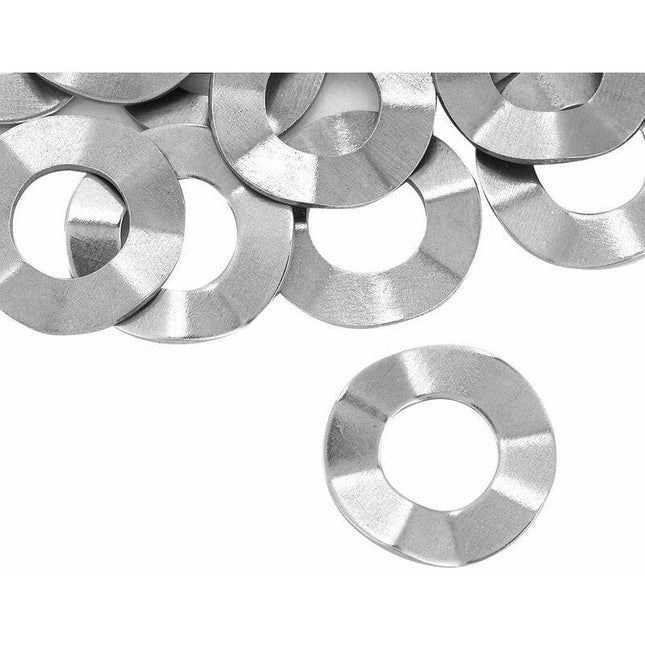 Wave Washer, Stainless Steel Spring Washer M10X5X0.3Mm (20 pcs).