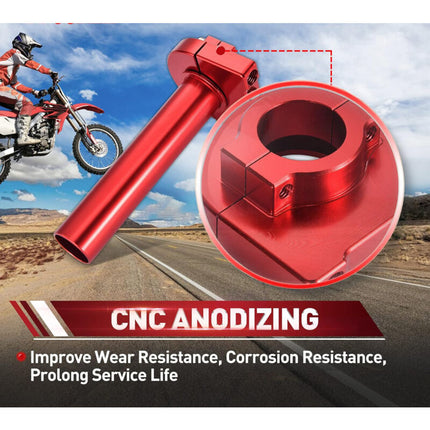 7/8" 22Mm Twist Throttle Grip With Handlebar Clamp Replacement For 50Cc 70Cc 90Cc 110Cc 125Cc Sport Motocross Dirt Pit.