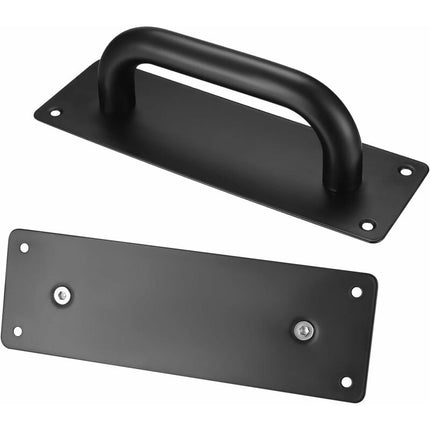 Poignées De Porte Coulissante, Poignées Traction De Porte Armoire Acier Inox Avec Plaques Pour Grange, Porte En Bois,.