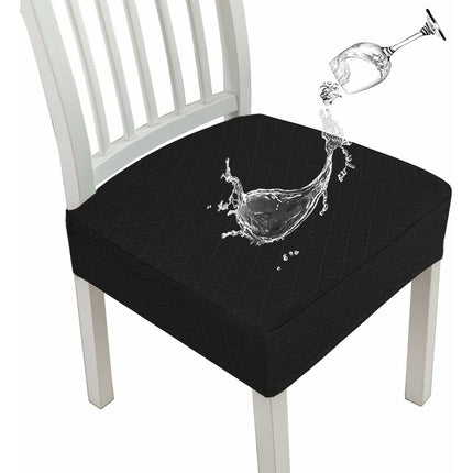 Diamond Lattice Waterproof Seat Covers For Dining ROom Chairs, Stretch Kitchen Chair Covers For Dining ROom, Seat.
