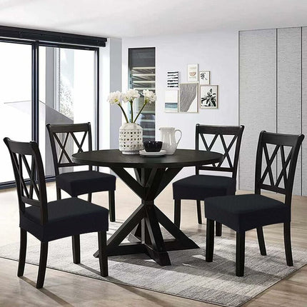 Diamond Lattice Waterproof Seat Covers For Dining ROom Chairs, Stretch Kitchen Chair Covers For Dining ROom, Seat.