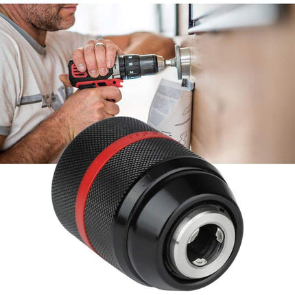 Keyless Drill Chuck, Drill Chuck, Cordless Drill Chuck, 1/2-20Unf 2-13Mm Mount Keyless Hand Drill Chuck Self-Tightening.