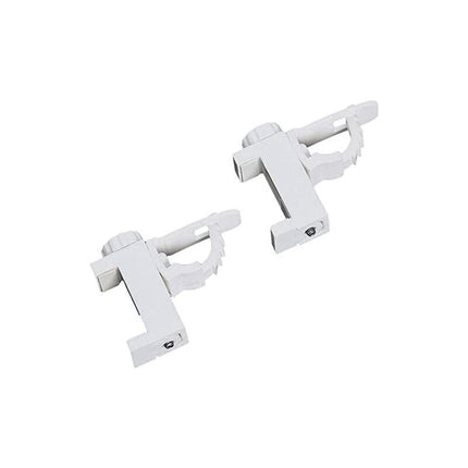 2 pcs Adjustable Crossbar Clamp Holder Curtain ROd Holder Towel Storage Rack Hook For Organizer.
