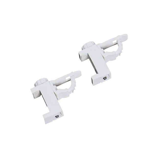 2 pcs Adjustable Crossbar Clamp Holder Curtain ROd Holder Towel Storage Rack Hook For Organizer.