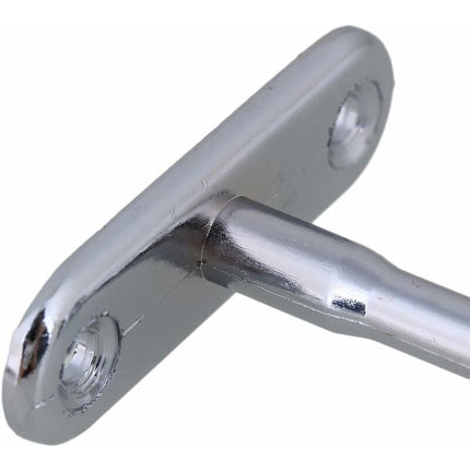 2 pcs 16Mm Silver Plated Zinc Alloy Oval Wardrobe Brackets.