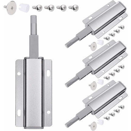 Push To Open Magnet Cabinet Door, 4 pcs Magnetic Latch Push Open DAmper, Push To Open DAmper For Door, Drawer, Furniture.