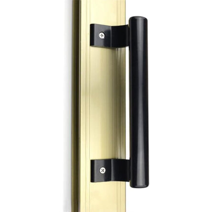 2 pcs 8" Aluminum Sliding Door Handle, Modern Metal Handle For Balcony Glass Doors, Bathroom Sliding Doors, Etc..