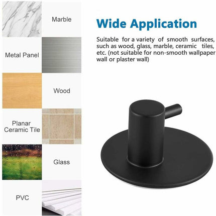 Stainless Steel Bathroom Wall Hooks, Self Adhesive Towel Holder For Kitchen, Living ROom And Office, Rustproof And.