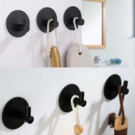 Stainless Steel Bathroom Wall Hooks, Self Adhesive Towel Holder For Kitchen, Living ROom And Office, Rustproof And.
