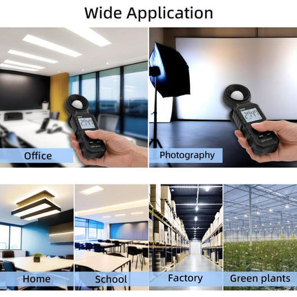 Digital Lux Meter, Light Measurement With 0.1-200,000 Lux, Portable Digital Ambient Light Meter Range Up To 200,000 Lux.