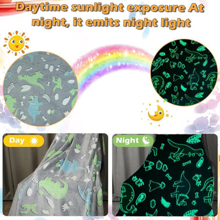 Kids Cozy Blanket, Glow In The DArk Soft Cozy Blanket, Sofa Bed Soft Blanket For Girls And Boys. (130X150 Cm).
