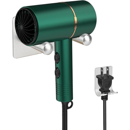 Universal Hair Dryer Holder Stainless Steel No Drilling Wall Mount Hair Dryer Holder Stick-On Holder Universal Holder.