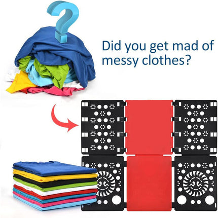 Shirt Folding Board - Clothes Folder Laundry Folder Child Adult Clothing Shirt T Shirt Tee Shirts 58 X 68 Cm (Black &.
