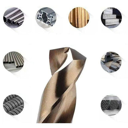 10 pcs M35 Hss Cobalt Drill Bit Set, Steel Twist Drill Bit, Drill Diameter 0.8Mm.